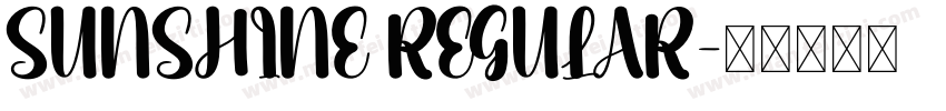 SUNSHINE REGULAR字体转换